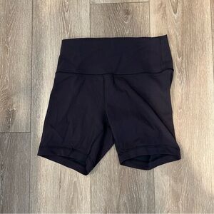 Lululemon wunder train high rise biker shorts 6”